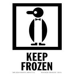 Keep Frozen, Paper Labels - 4" x 6"