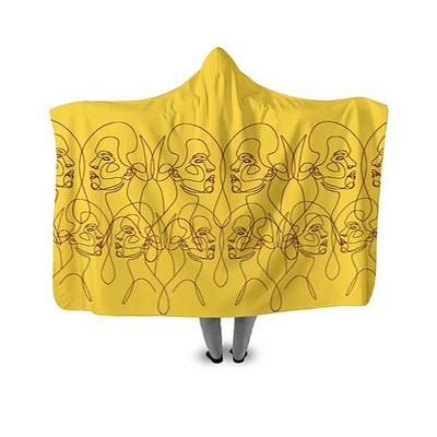 Sublimated Hooded Blanket- 60" X 80" - USA Made
