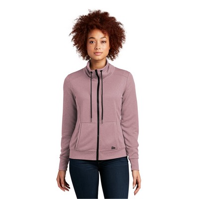 New Era® Women's Performance Terry Full-Zip Cowl
