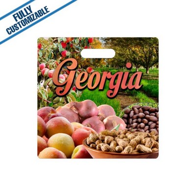 3.5X3.5" - Square - Frp Gloss Bag Tag - Strap Not Included