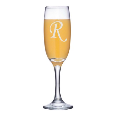 Laser Engraved Acopa 6 oz. Flute Glass