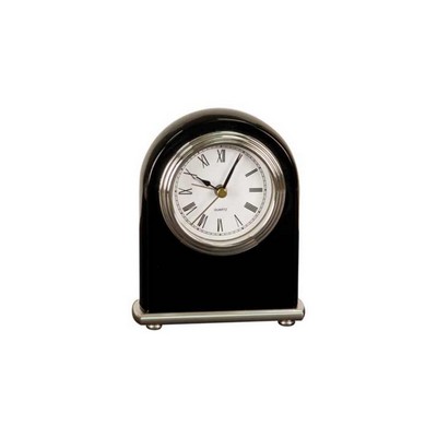 Piano Finish Arch Desk Clock