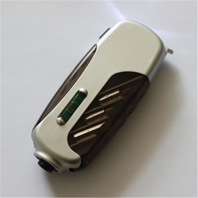 Multi-Functional Mini Screwdriver Tool Kit With LED Light And Level Tape