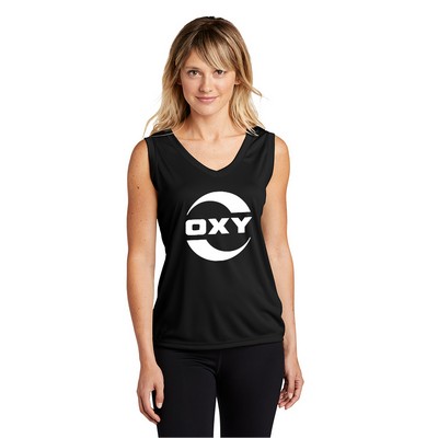 Sport-Tek® Women's Sleeveless PosiCharge Competitor V-Neck Tee