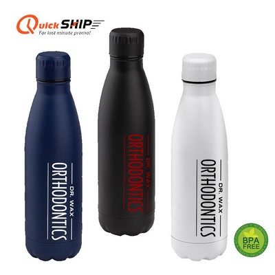 Mugu 17oz Stainless Steel Water Bottle with Custom Imprint