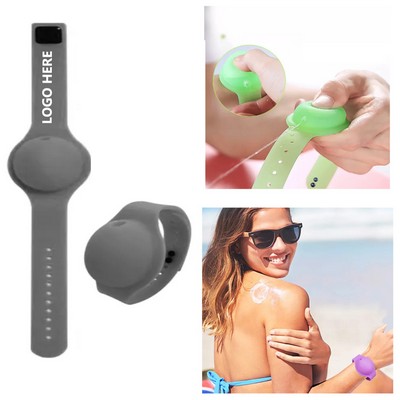 Hand Sanitizer Bracelet Dispenser w/Squeeze Bottle