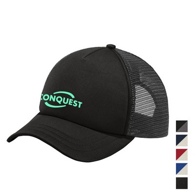 Port Authority® 5-Panel Twill Foam Trucker Cap