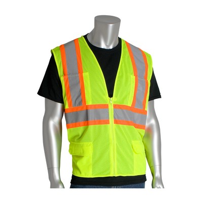 PIP® Class 2 Two-Tone Mesh Hi-Viz Vest