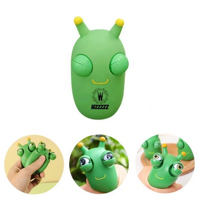 Funny Pop-Out Grass Worm Pinch Stress Toys