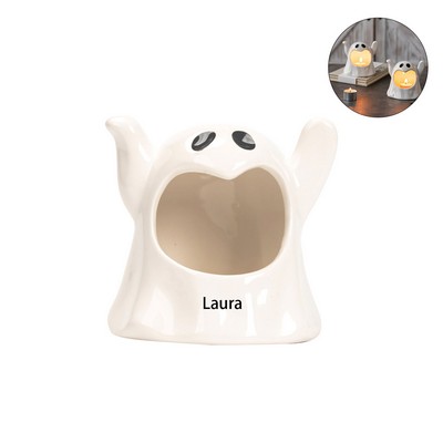 Adorable Halloween Ghost Candle Holder