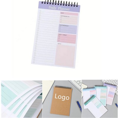 Daily Planner Notepad Undated