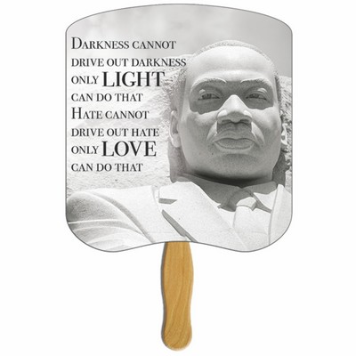 MLK Stone Scene Hand Fan Stock Graphic