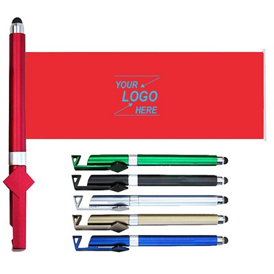 Ballpoint Pen w/Promotional Banner & Phone Stand