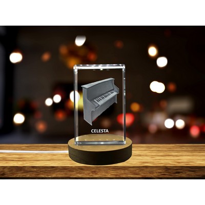 Celesta 3D Engraved Crystal Trophy Award