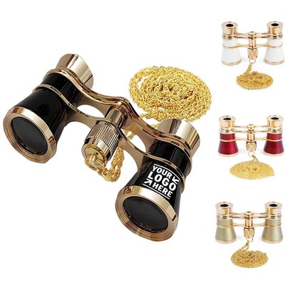 Theater Binoculars with Metal Chain
