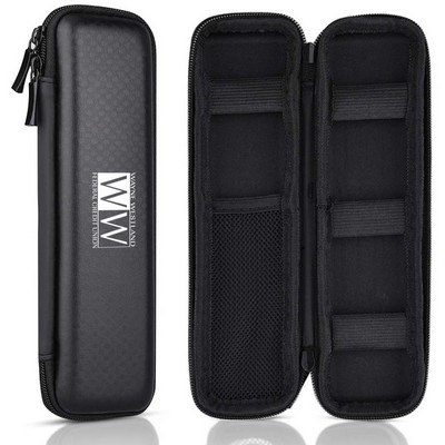 Black Pencil Case EVA Hard Shell Pen Case Holder for Executive Fountain and Stylus Touch Pen