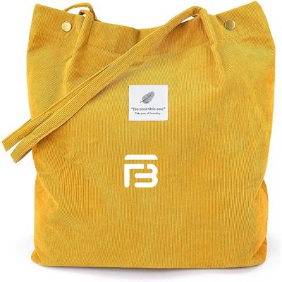 Corduroy Tote Bags Women Large Capacity