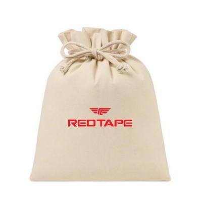 Large Eco Friendly Cotton Drawstring Bag