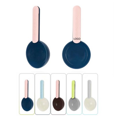 Small Silicone Pet Food Scoop With Bag Sealing Clip