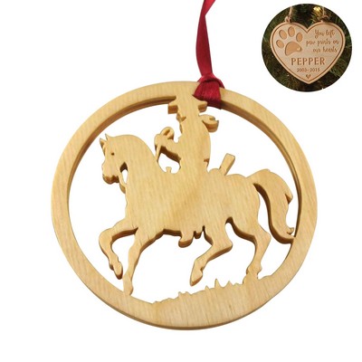 Laser Engraved Wood Ornaments-Customized Shape