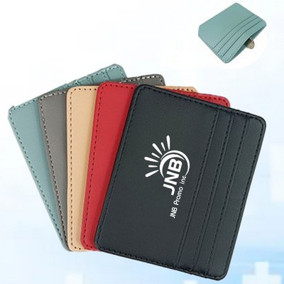 Faux Leather Card Holder