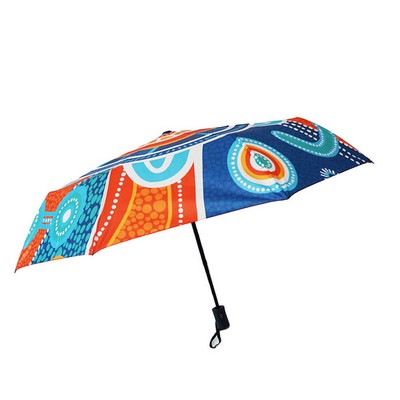 Full Color Umbrella with Three Folds