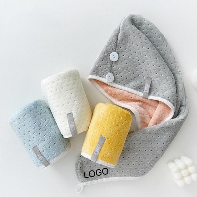 Women Wrapped Bath Cap