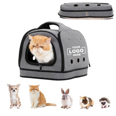 Portable Soft Sided Travel Crate Bag for Small Pets, Perfect for Dogs and Cats as a Kennel