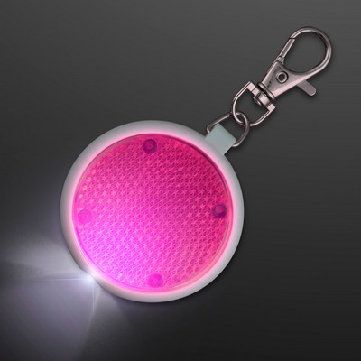 Pink Keychain Flashlight Safety Blinkers - BLANK