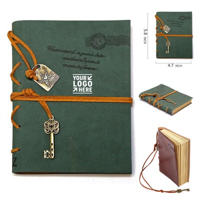 5" Leather Writing Journal with 160 Sheets of Blank Paper