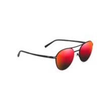 Maui Jim® USA, Inc. Half Moon Sunglasses-Black/Hawaii Lava™ Red