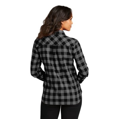 Port Authority® Ladies Plaid Flannel Shirt