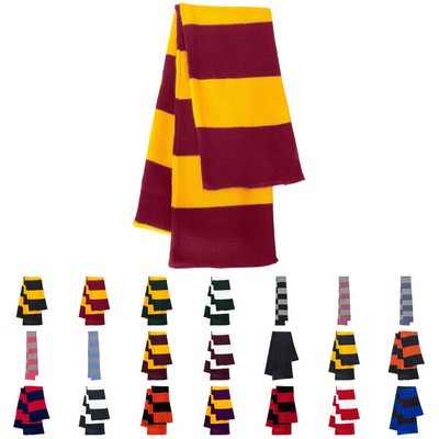 Sportsman™ Rugby-Striped Knit Scarf