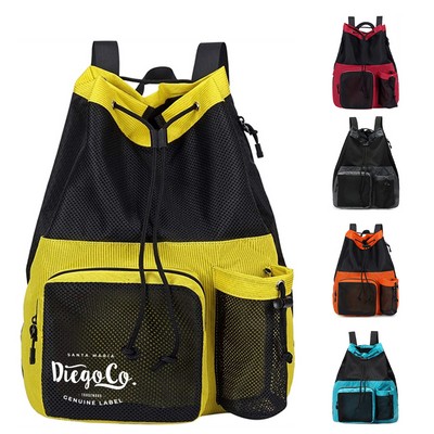 Mesh Drawstring Backpack