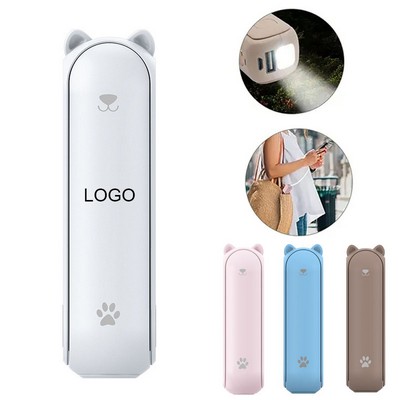 Mini Rechargeable Folding Fan With Power Bank