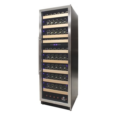 Legacy Vinotemp - 215-Bottle Dual-Zone Wine Cooler - Stainless