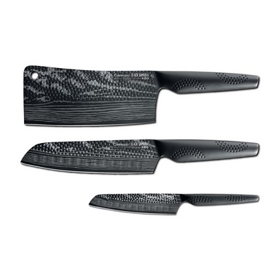 Cuisinepro Id3 Black Samurai 3Pc Ultimate Knife Set