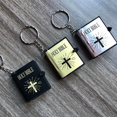 Religious Bible Keychain Pendant
