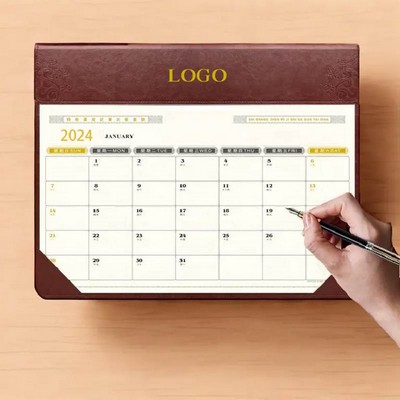 Customized Leather Desktop Calendar