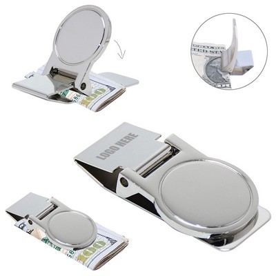 Round Circle Simple Money Clip
