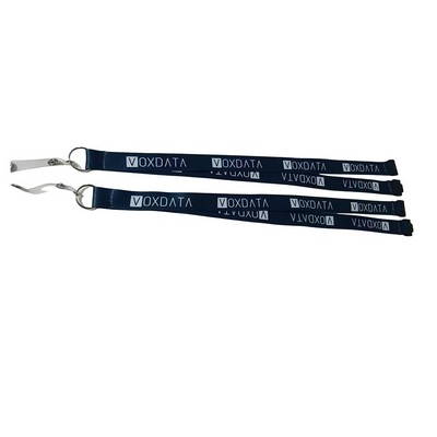 Safety Breakaway Polyester Lanyards with Key Ring and Badge Strap