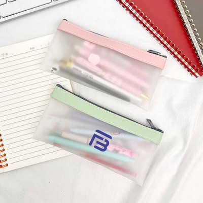 Simple frosted pen pouch