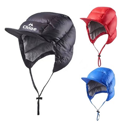 Winter Down Bomber Hat