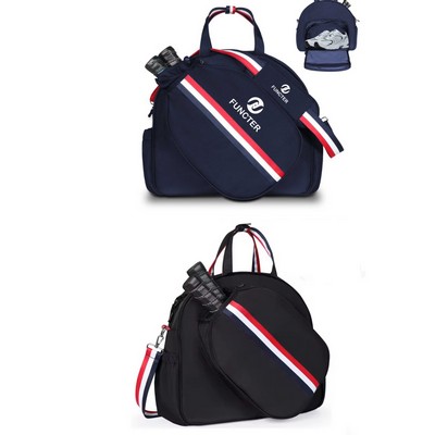 Large Capacity Sports Crossbody Gym Bag W/ Pickleball Cover