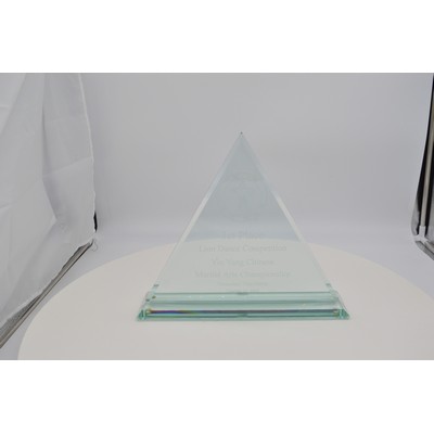 8" Triangle on Jade Base