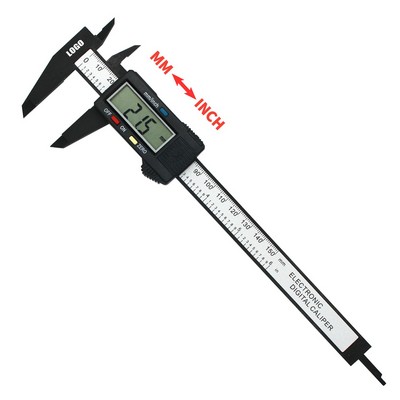 Digital 6-in-150mm Caliper Ruler with Metric and Imperial Scales