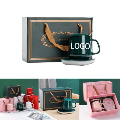 Luxury Insulated Mug Gift Set With Heating Pad