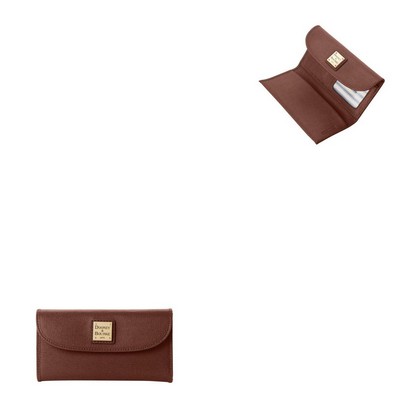 Dooney & Bourke Saffiano Continental Clutch - Amber Brown