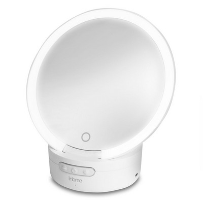 iHome Portable Bt Handheld Rechargeable Vanity Mirror & Speaker