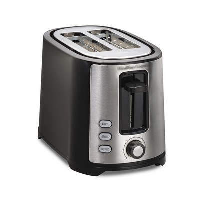 Hamilton Beach® Extra-Wide-Slot 2 Slice Toaster Black & Silver